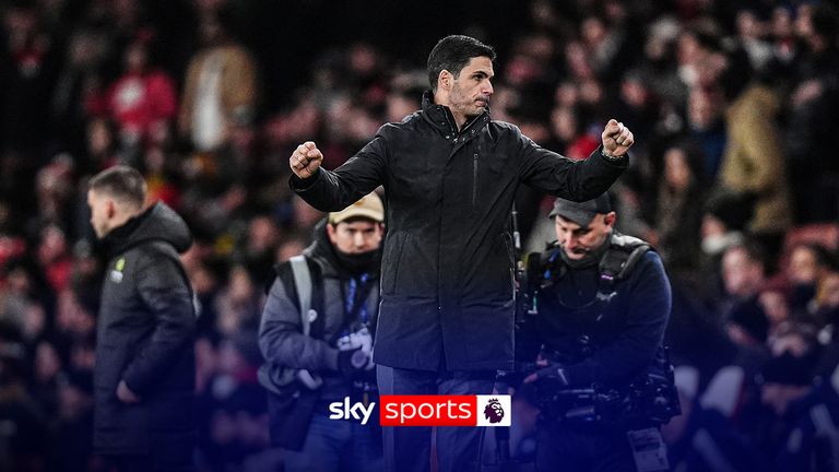 Arsenal manager Mikel Arteta says the Gunners' are embracing the 'noise' around their title race campaign.