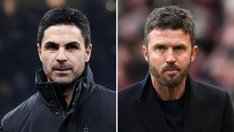 Mikel Arteta and Michael Carrick
