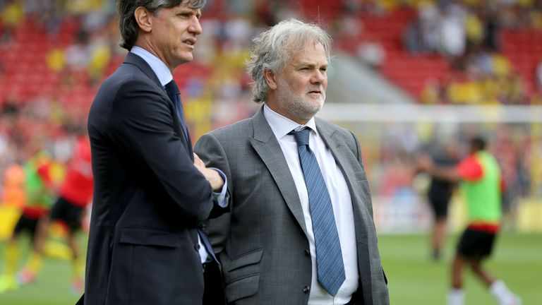 Bove bumped into Gianluca Nani (right) at the airport...