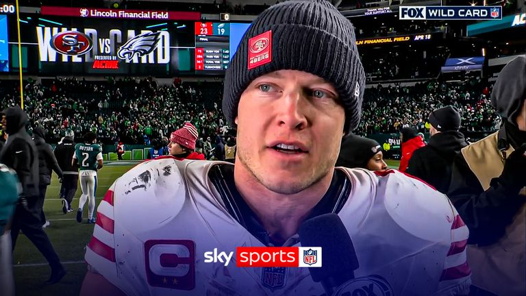 San Francisco 49ers @ Philadelphia Eagles | Two touchdown hero Christian McCaffery 'proud' of 49ers team