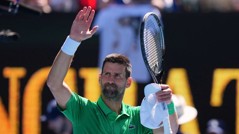 Djokovic's 399th Grand Slam match win propels him into Australian Open third round