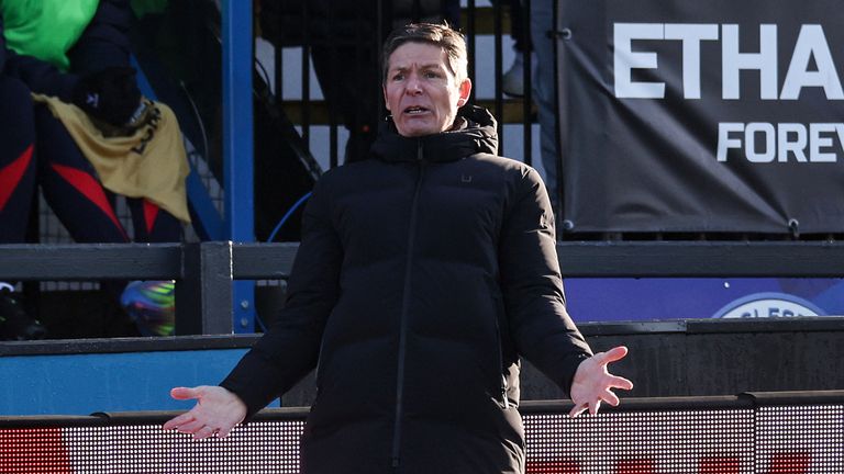 Crystal Palace's Austrian manager Oliver Glasner 