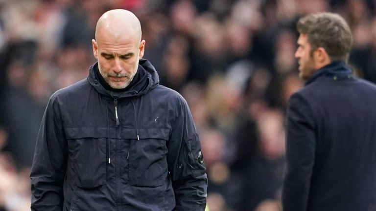 Pep Guardiola says his side lacked energy as a "better" Man Utd overcame his Man City on derby day