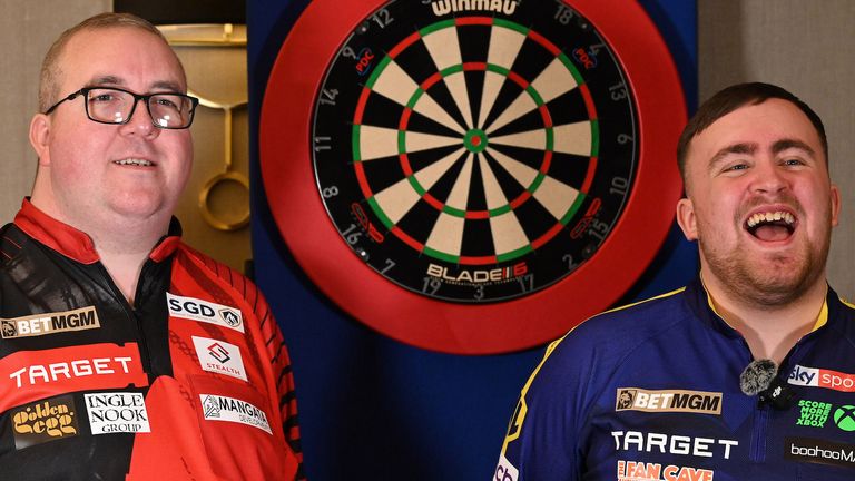Stephen Bunting and Luke Littler (Credit: PDC / Michael Cooper)