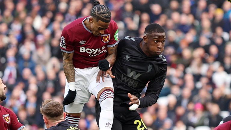 Crisencio Somerville steps up to lead West Ham to the front against Sunderland