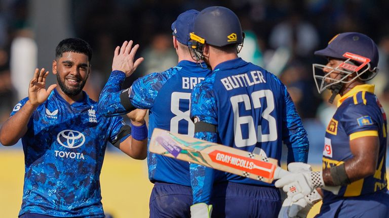 England's Rehan Ahmed, ODI cricket (Associated Press)