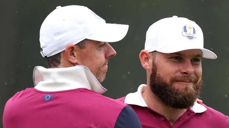 Rory McIlroy and Tyrrell Hatton were both part of Team Europe's victorious Ryder Cup team in 2025 