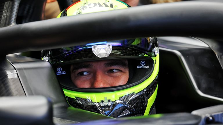 Sergio Perez estava no cockpit para a primeira corrida do Cadillac na F1 em Silverstone