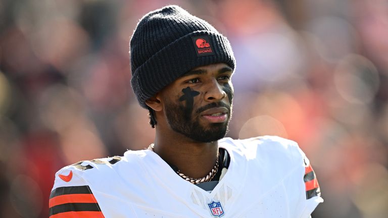 Cleveland Browns quarterback Shedeur Sanders 