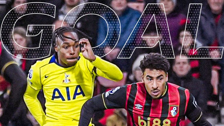 Tel scores a goal for Spurs