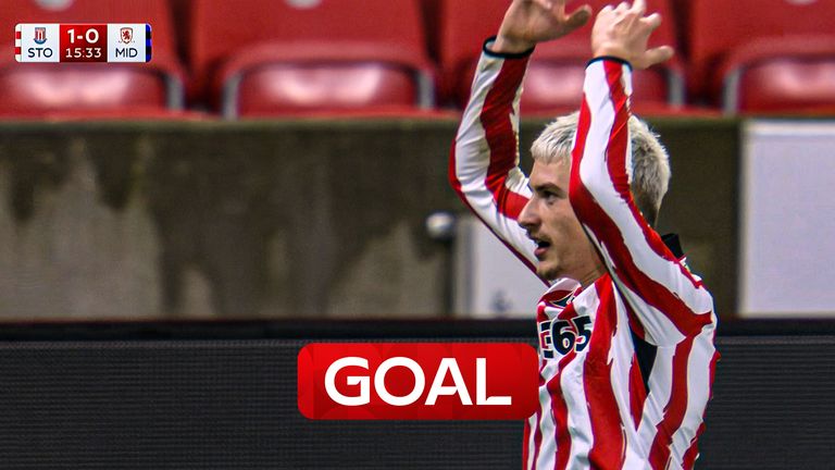 Stoke City vs Middlesbrough | Tomas Rigo scores his first goal for Stoke