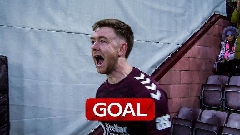 Back level!! Findlay heads home equaliser for Hearts vs Celtic