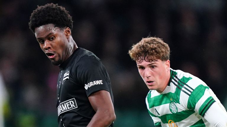 Tochi Chukwuani was sent off when playing against Celtic in the Champions League