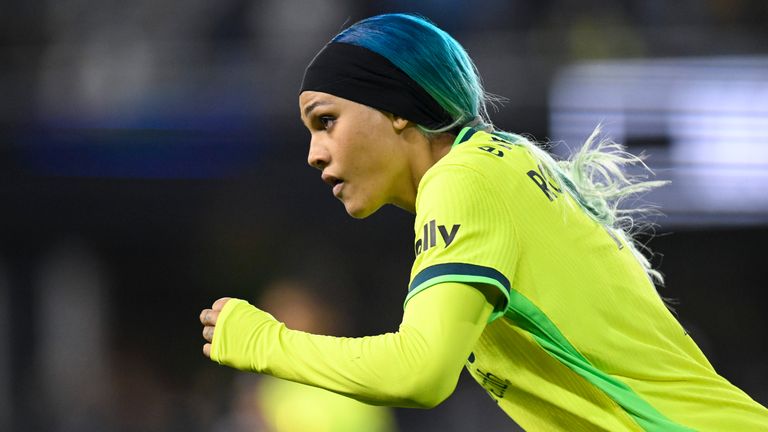 Trinity Rodman in action for Washington Spirit