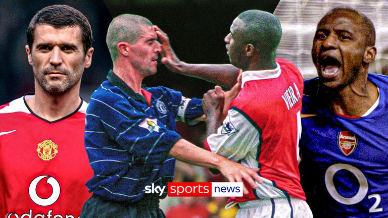 Roy Keane against Patrick Vieira.
