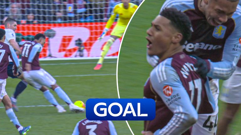 Villa's Watkins opens scoring.