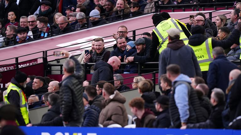 Granit Xhaka involved in altercation with West Ham fans at London Stadium