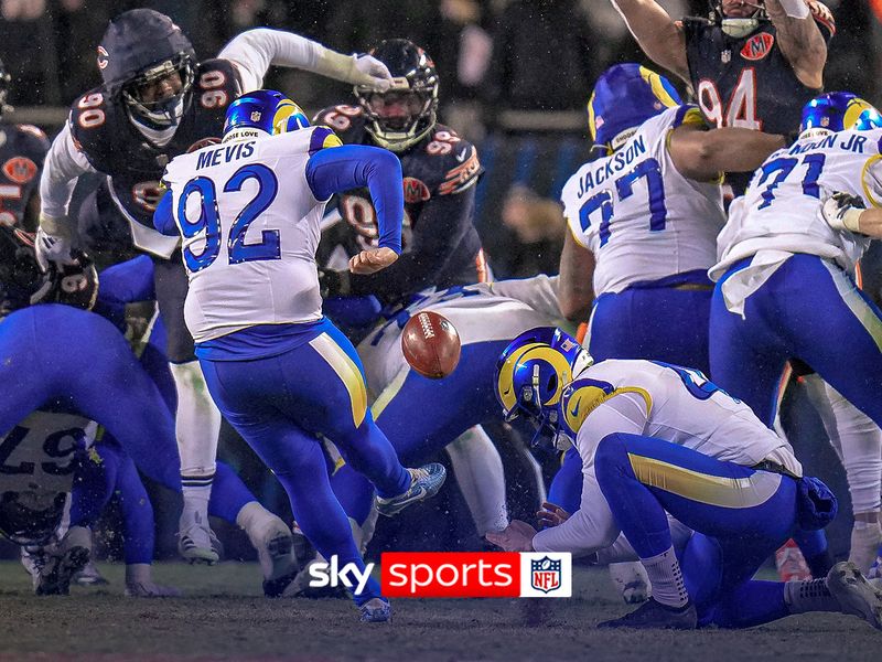 Harrison Mevis converts a 42-yard field goal in overtime to edge the Bears  and book the Rams’ place in the NFC Conference Championship