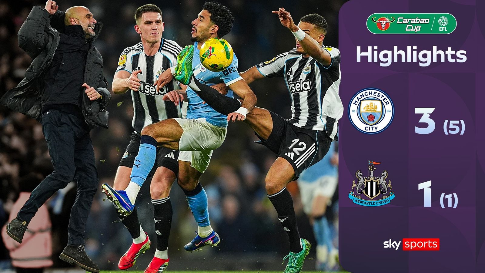 Los campeones del Newcastle se desmoronan mientras que el Manchester City pasa fácilmente.