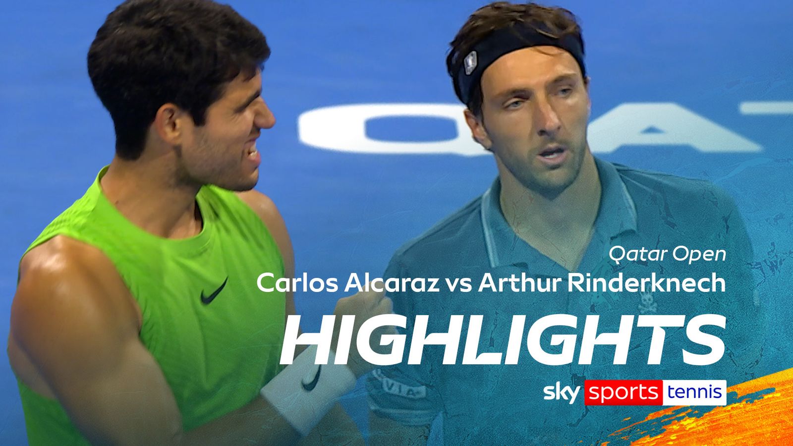 Carlos Alcaraz vs Arthur Rinderknech | Qatar Open highlights