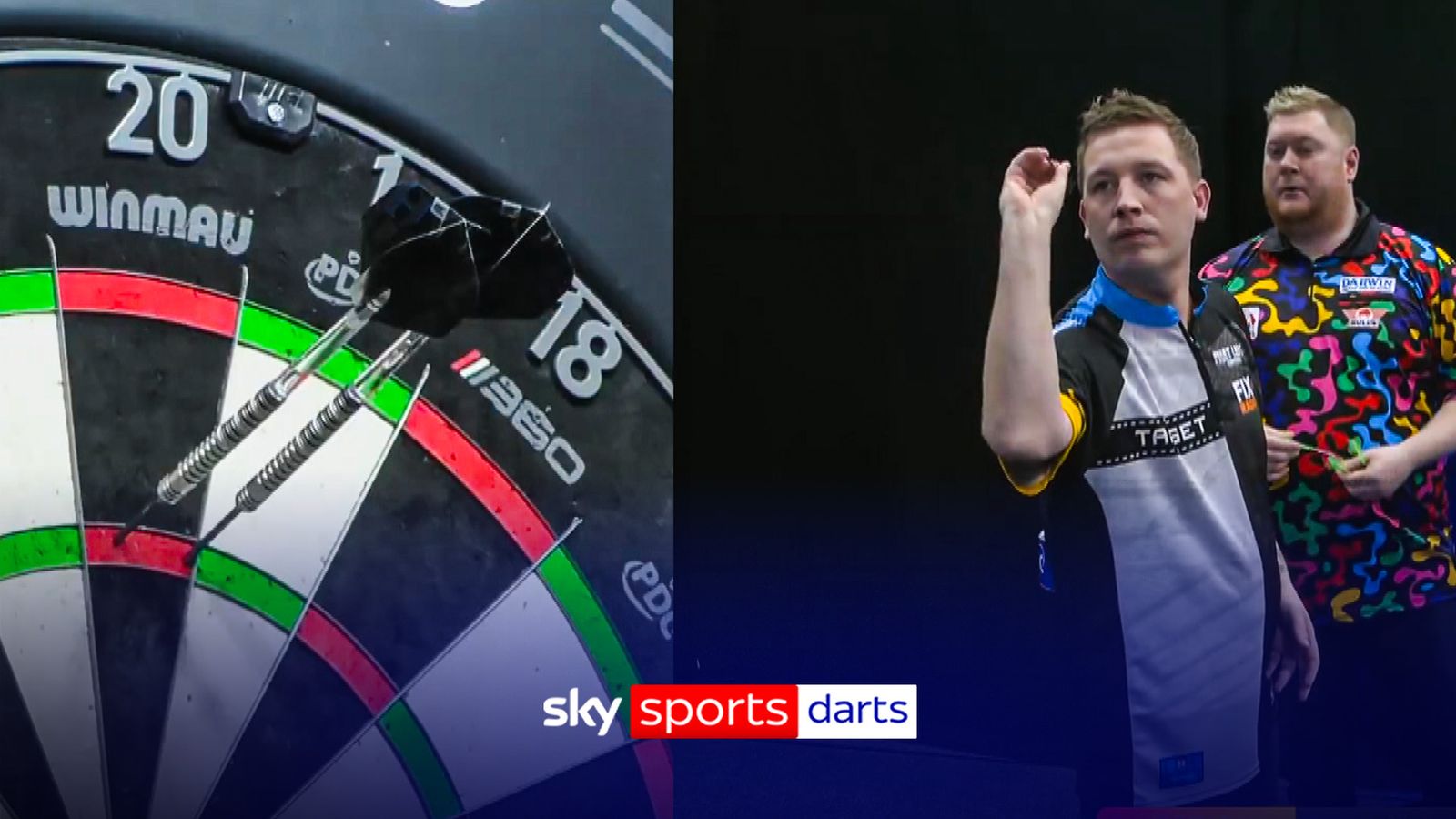 PDC Players Championship: Chris Dobey nails an 'INCREDIBLE' nine-darter in the first leg of his round two clash with Ricky Evans!