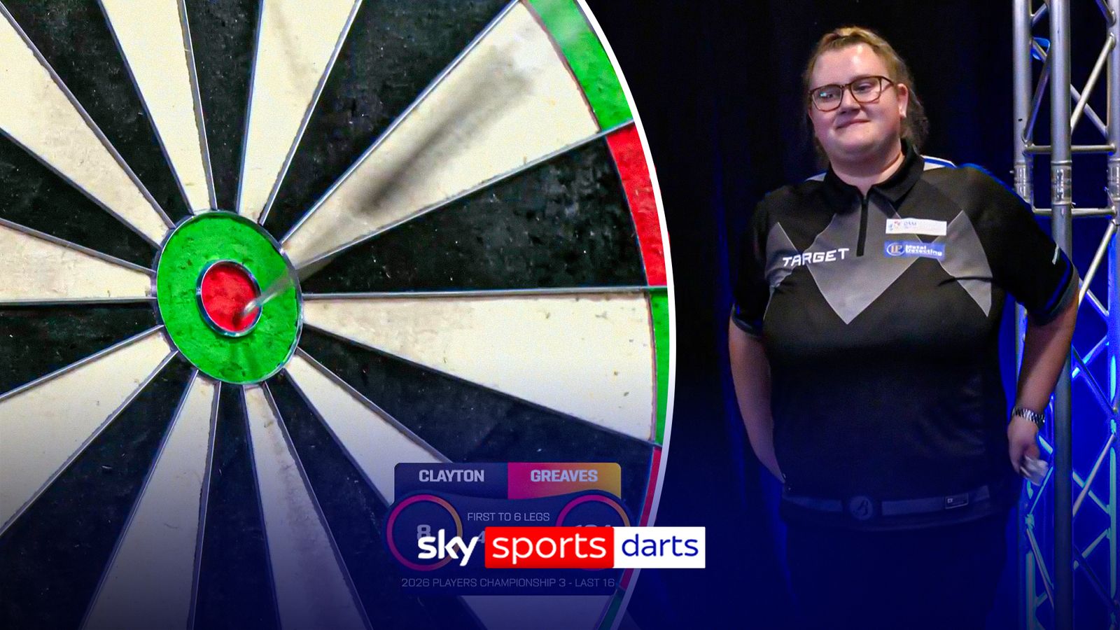 Players Championship 3: Beau Greaves has bullseye bounce-out on new dart board!