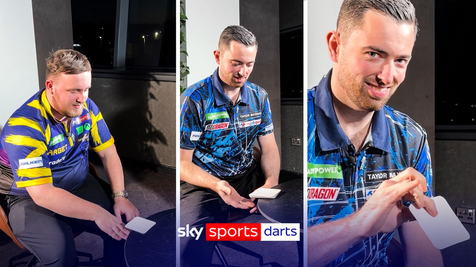 Luke Littler and Luke Humphries ditch the darts for some beer-mat action!