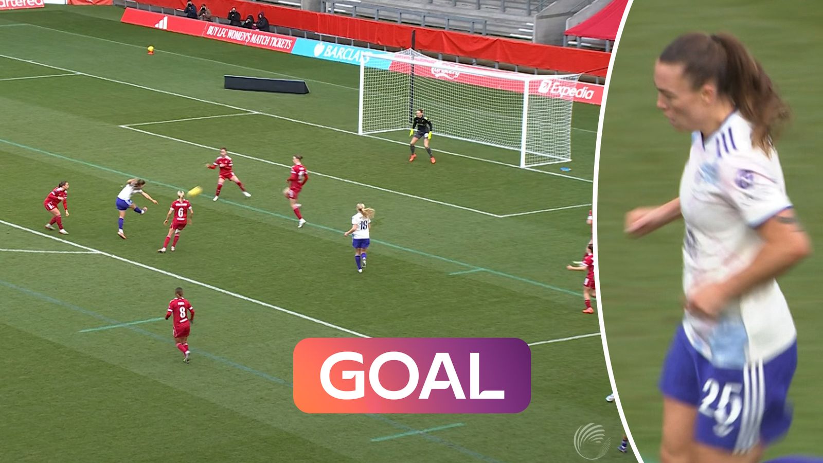 Liverpool vs Aston Villa: Miri Taylor's super strike gets Villa a goal just before half-time!