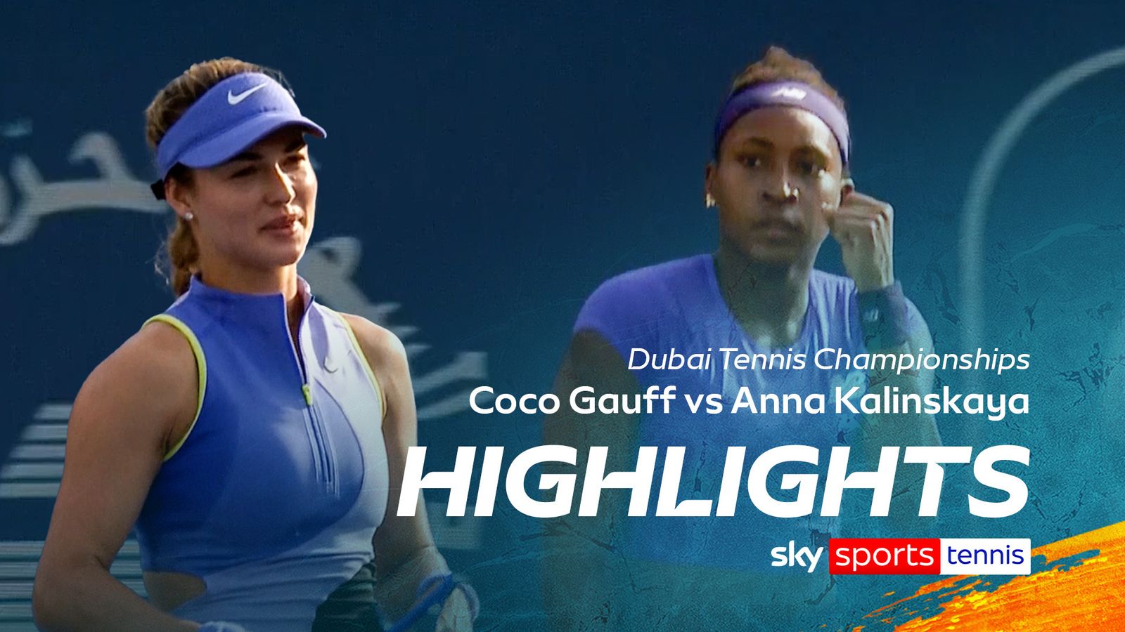 Coco Gauff vs Anna Kalinskaya | Dubai Tennis Championships highlights