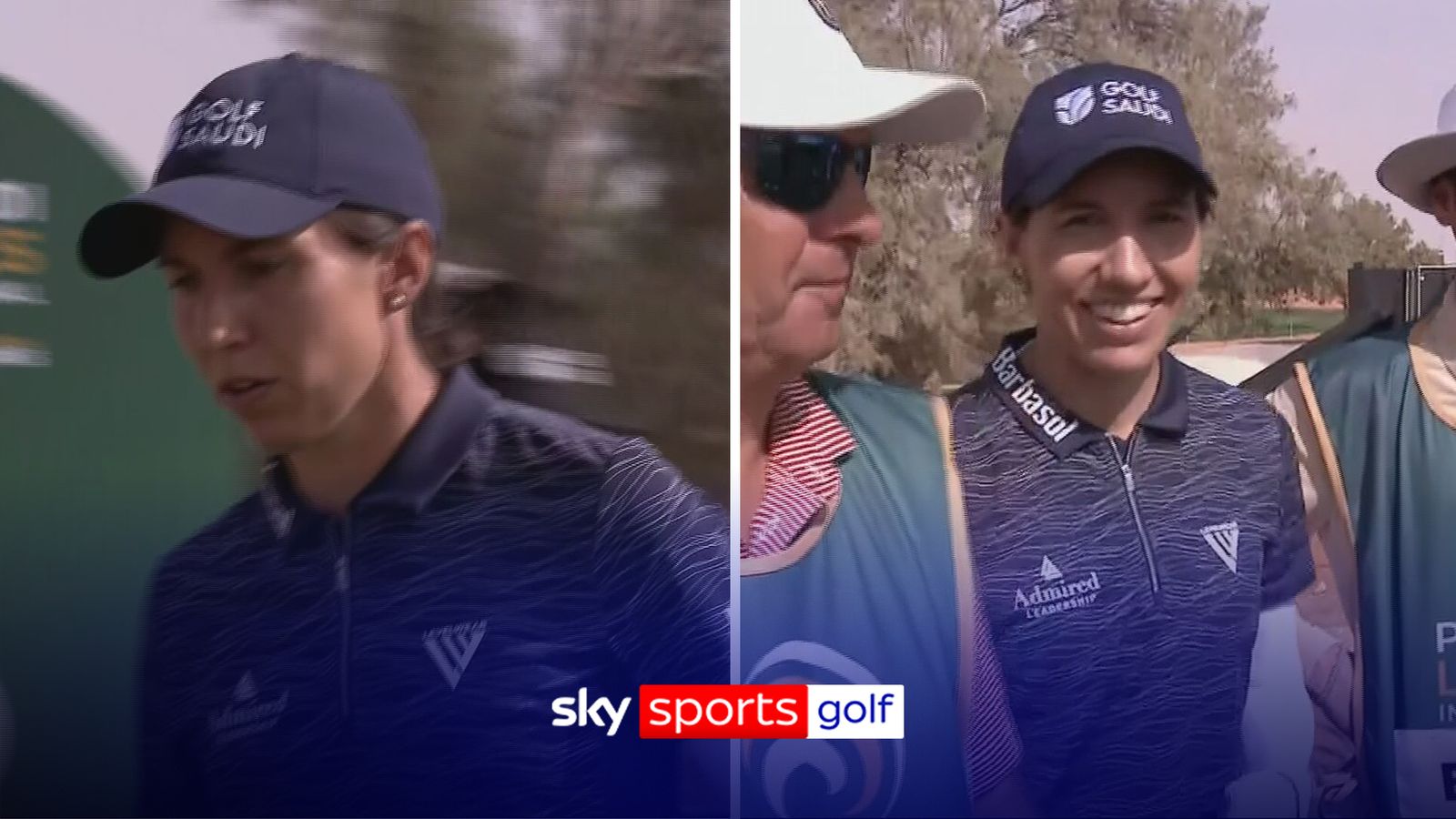 PIF Saudi Ladies International: Ciganda hits ace and doesn't even realise!