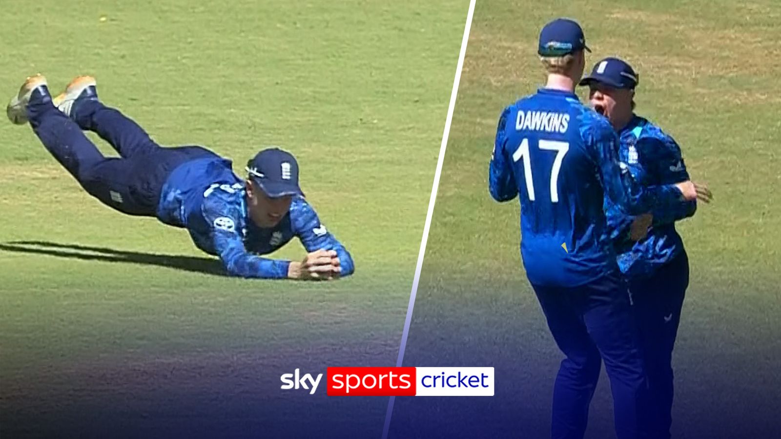 England U19 star Joe Moores takes brilliant diving catch in win over Australia at World Cup