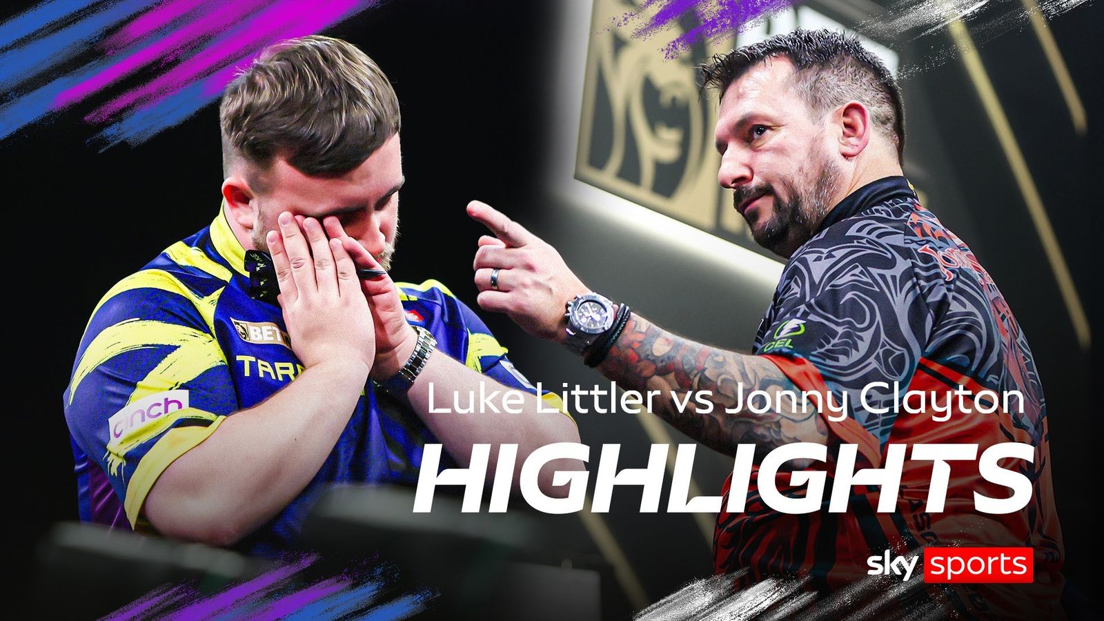 Premier League Darts Highlights: Luke Littler thrashed by Jonny Clayton