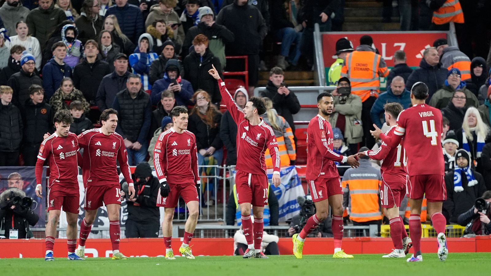 Liverpool 3-0 Brighton: Mohamed Salah back on the scoresheet as Reds progress to fifth round