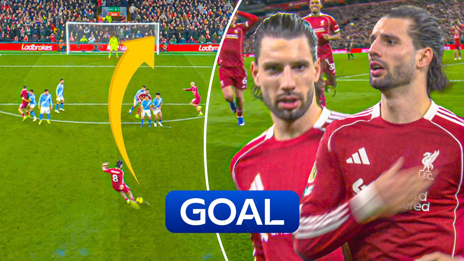 UNBELIEVABLE! Szoboszlai scores sensational free-kick to give Liverpool lead!