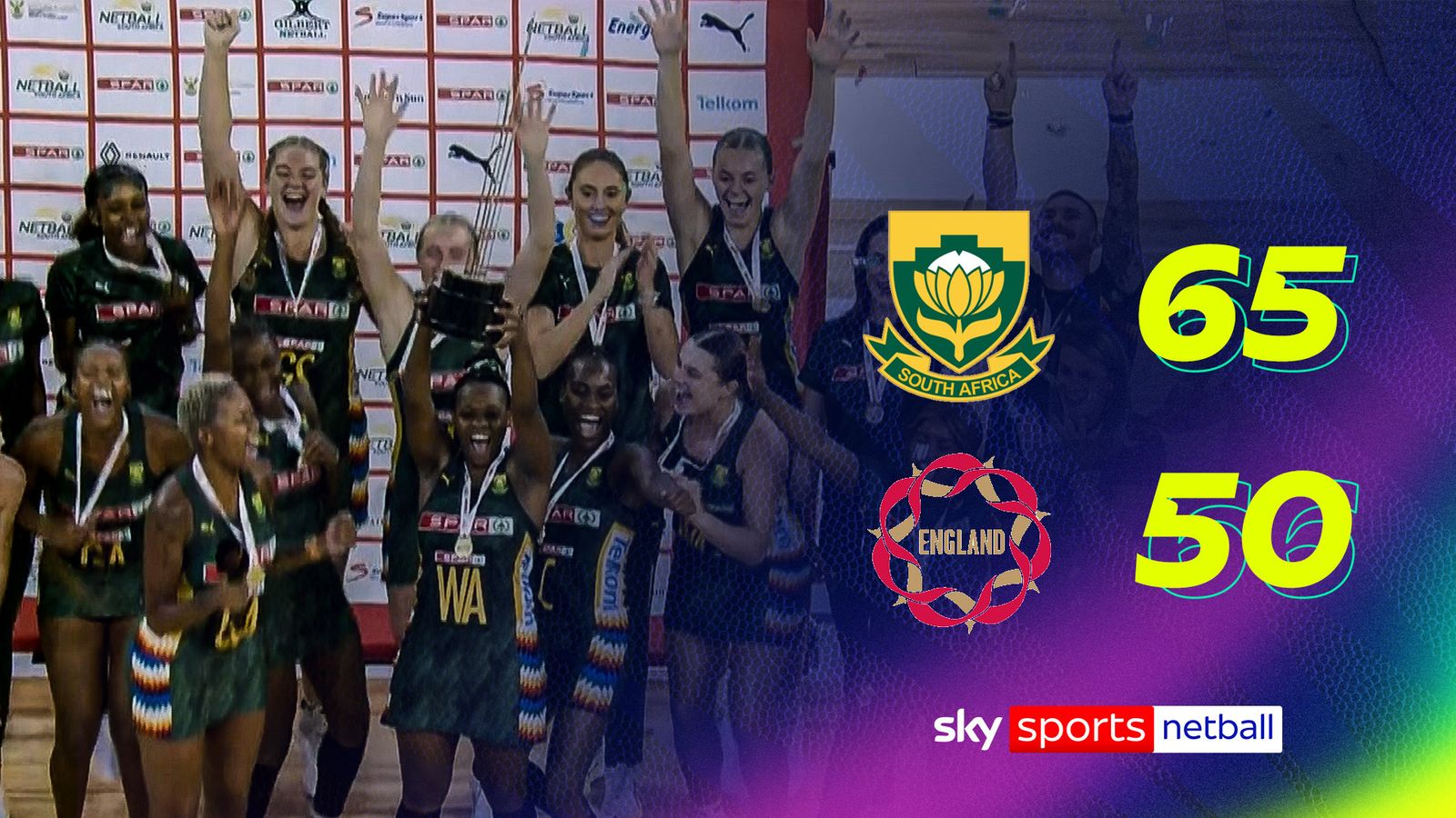 South Africa 65-50 England | Netball International Series highlights