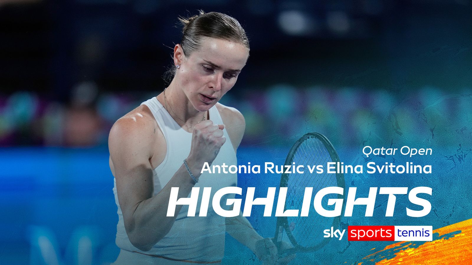 Antonia Ruzic vs Elina Svitolina | Dubai Tennis Championships ...