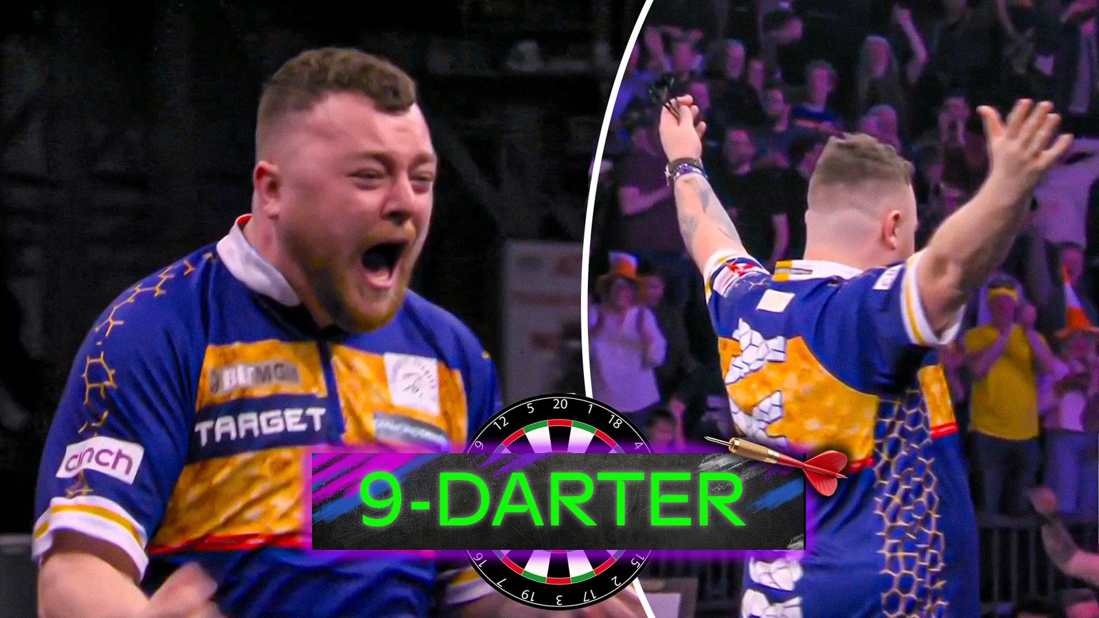 NEGEN DARTERS! Thuisstadheld Rock maakt Belfast wild met een perfecte negen!