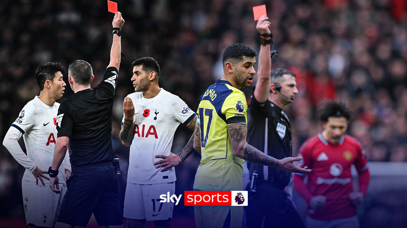 Cristian Romero's four red cards for Tottenham Hotspur in Premier League - Sky Sports