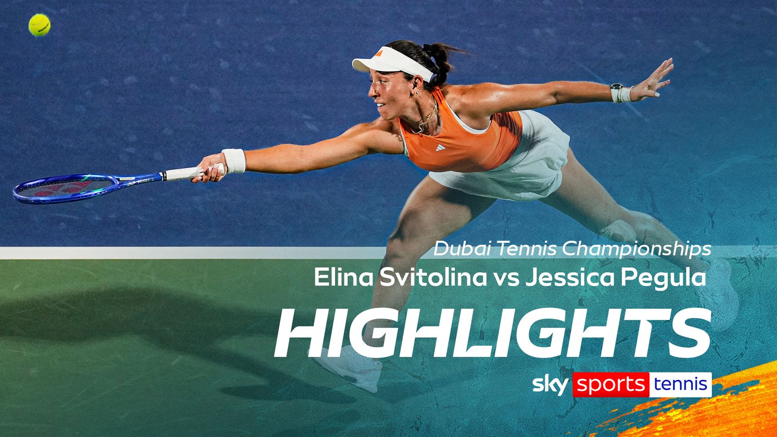 Elina Svitolina vs Jessica Pegula | Dubai Tennis Championships highlights
