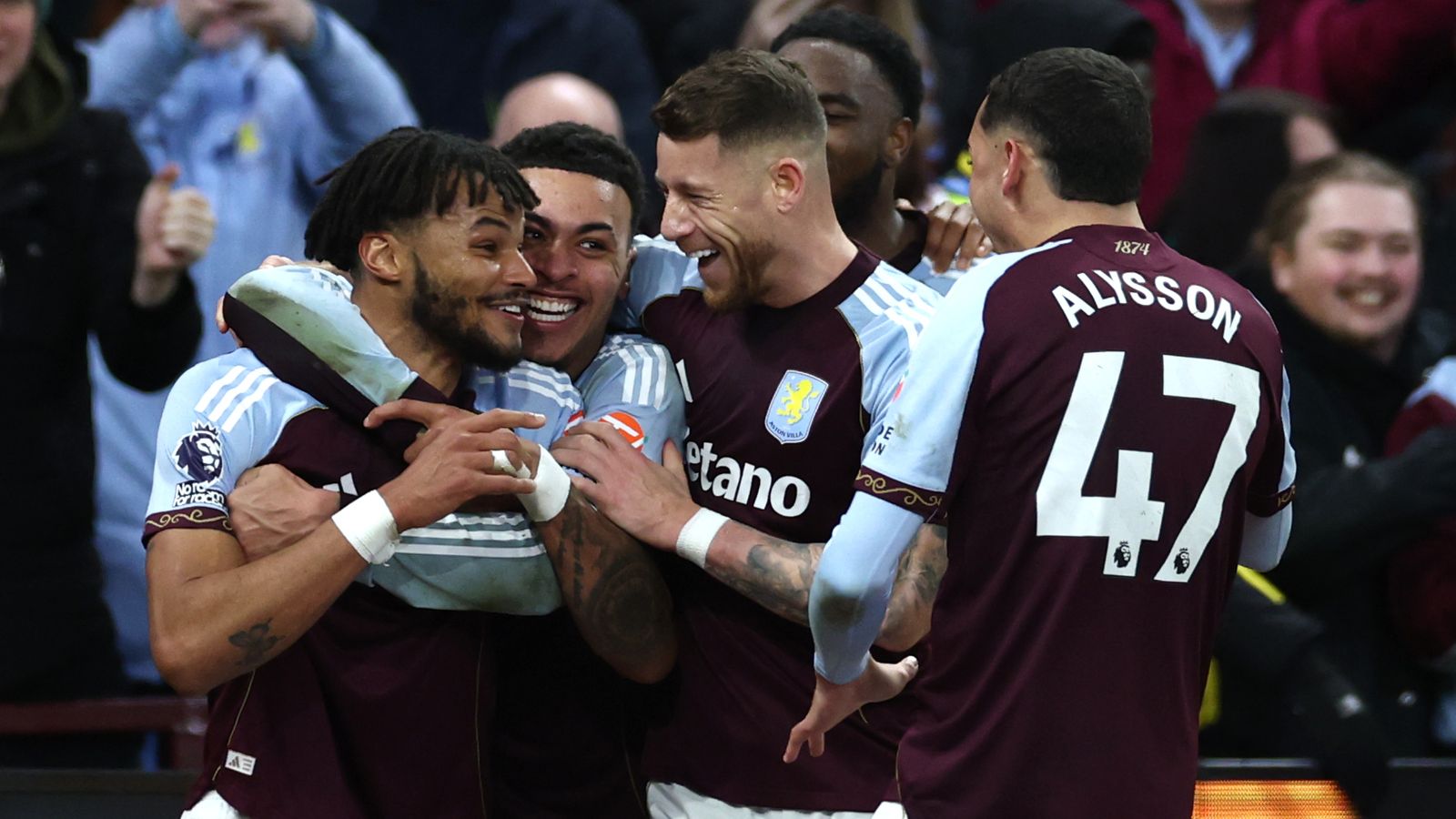 Aston Villa 1-0 Brighton: Jack Hinshelwood’s late own goal sees Villa move five clear of fourth-placed Man Utd