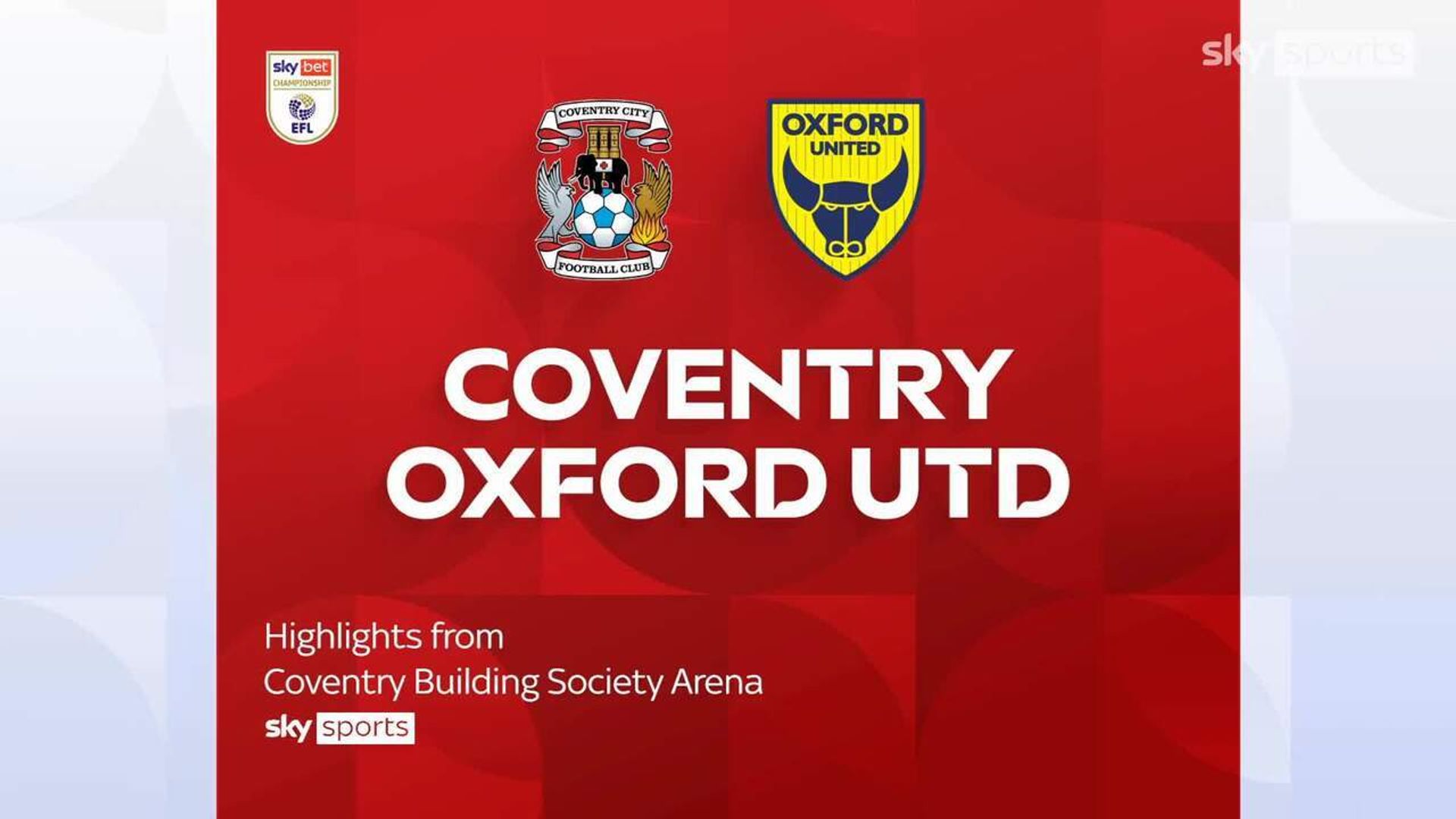 Coventry 0-0 Oxford