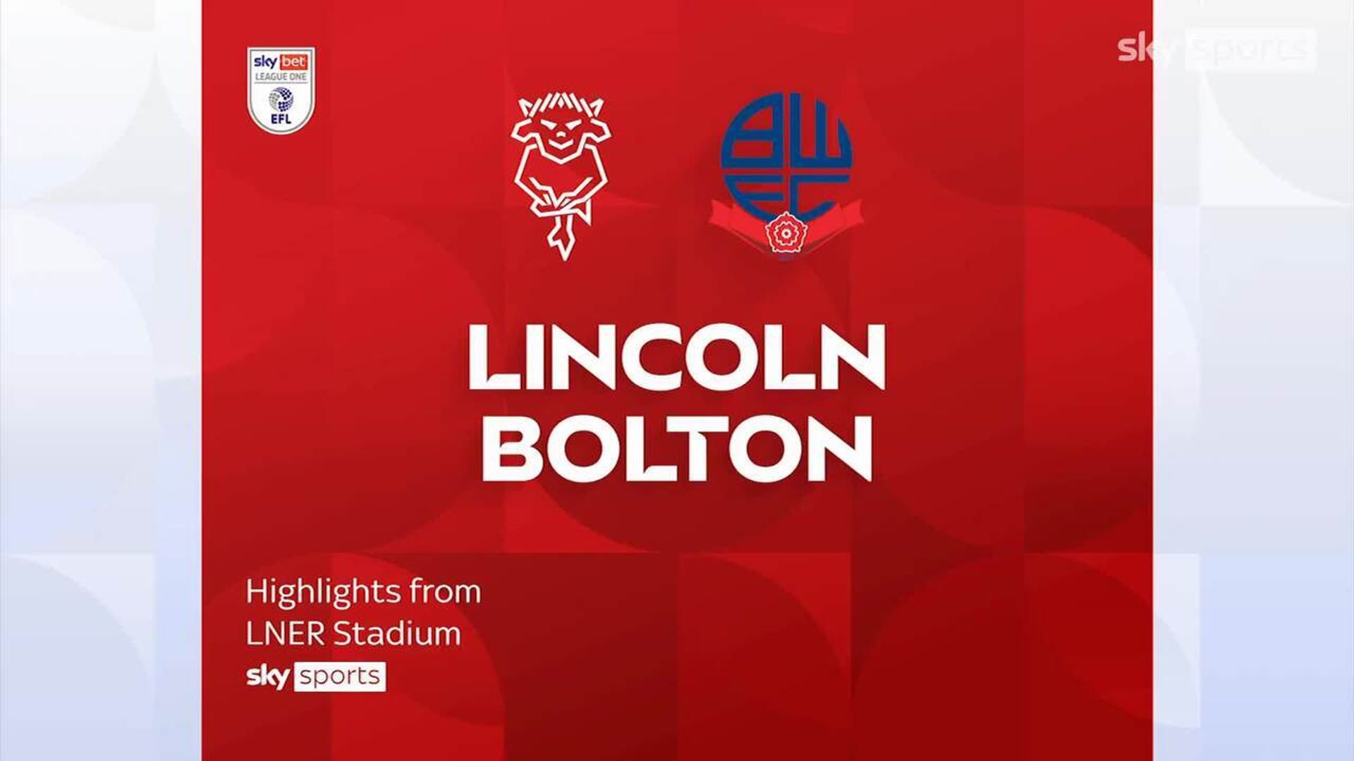 Lincoln 1-1 Bolton 