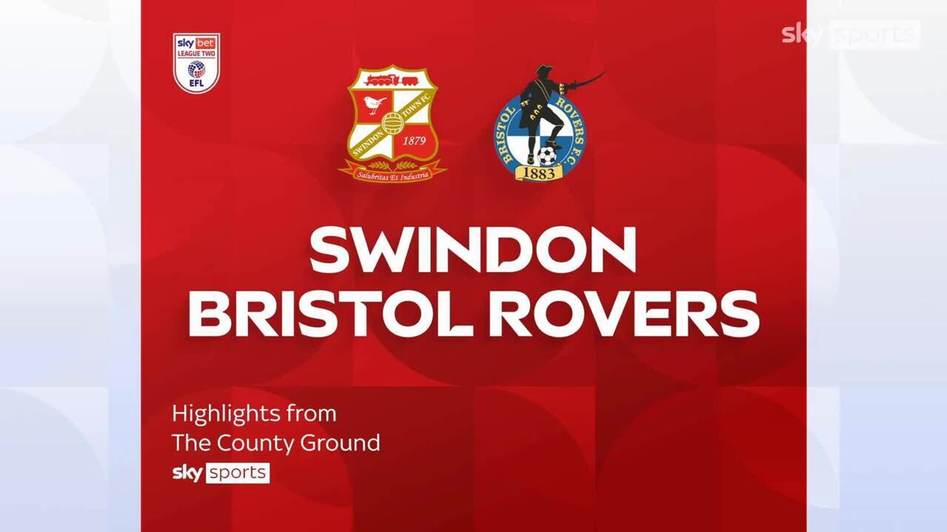 Swindon 1-1 Bristol Rovers