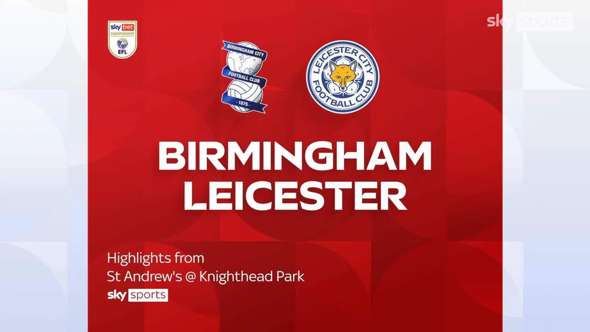 Birmingham 2-1 Leicester