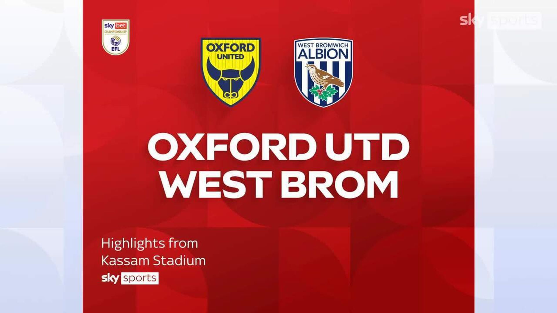 Oxford 2-1 West Brom