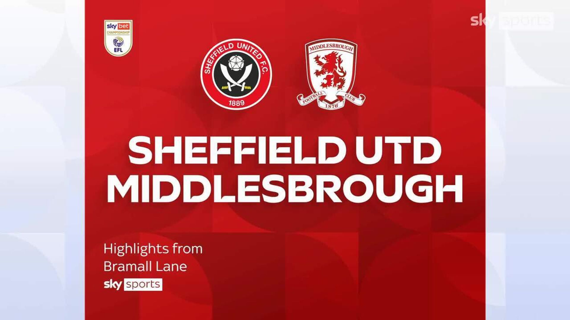 Sheff Utd 1-2 Middlesbrough
