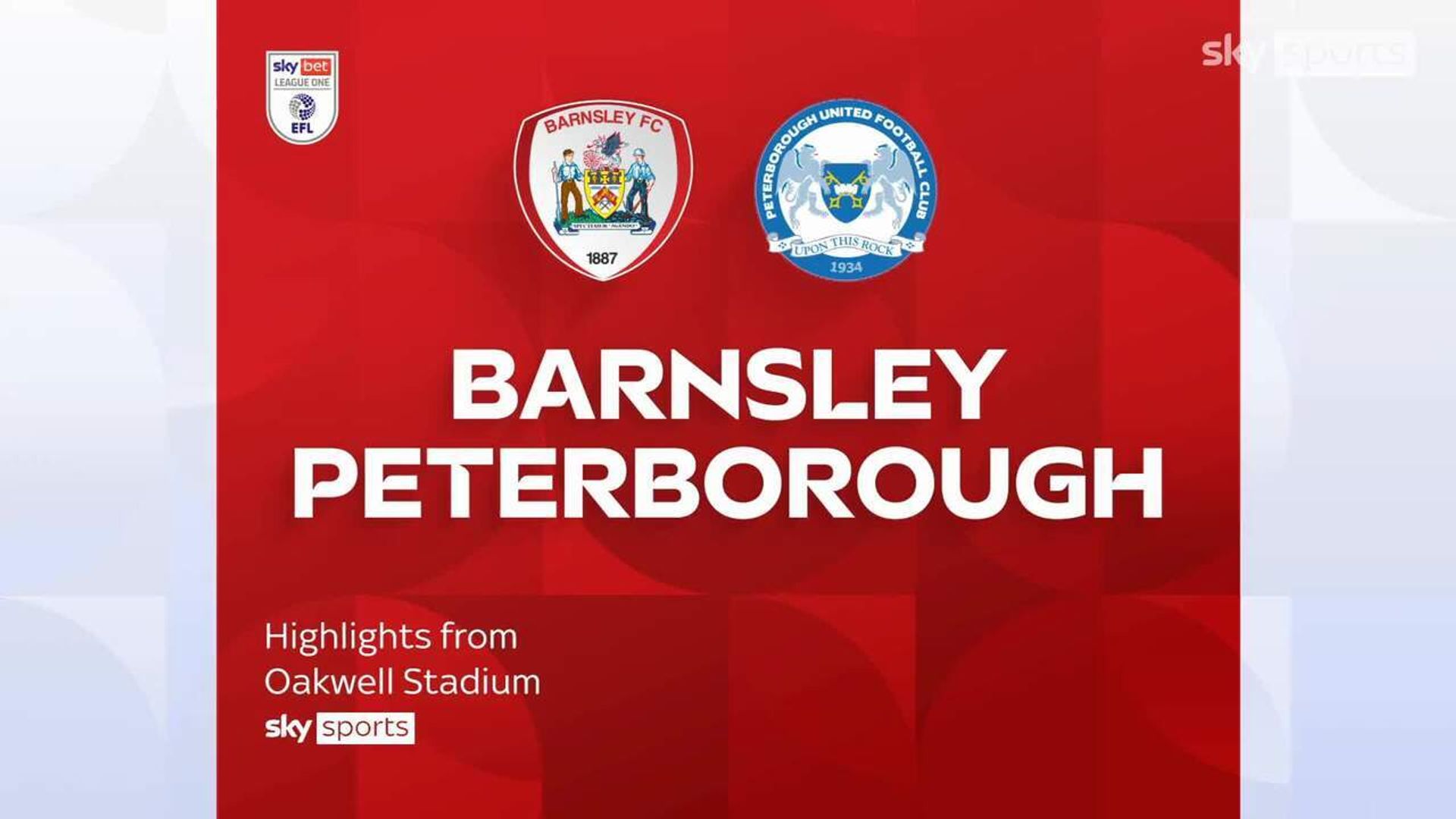 Barnsley 2-1 Peterborough
