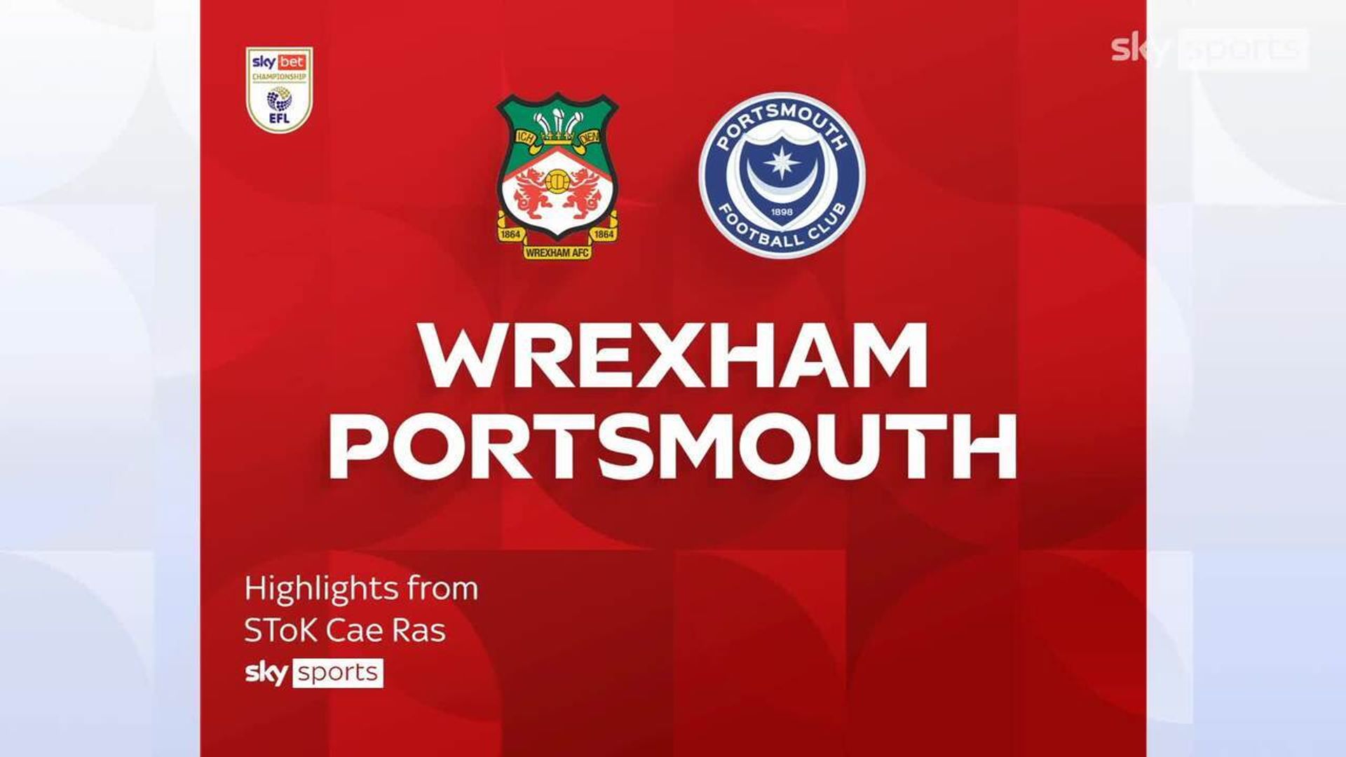 Wrexham 2-1 Portsmouth