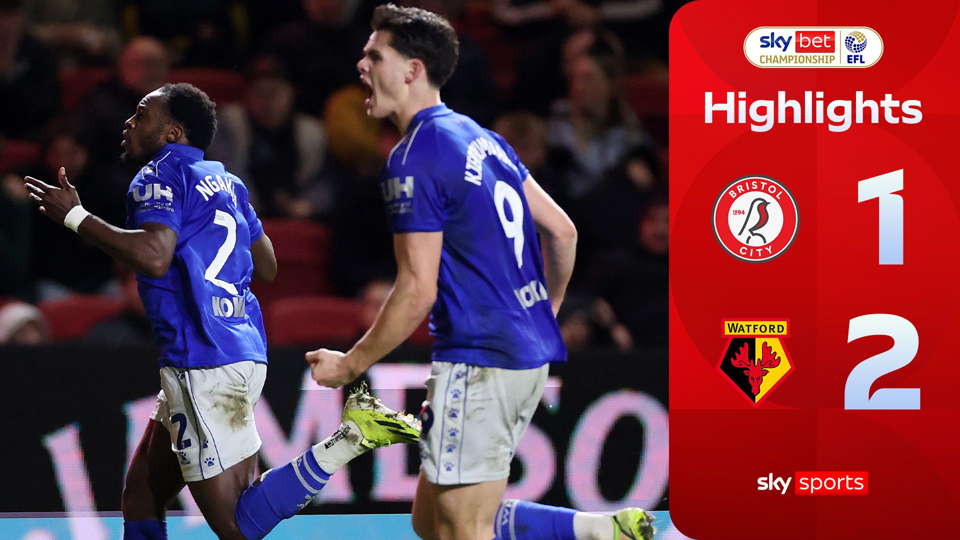 Ngakia comes up with a stunner to seal all three points for Watford 