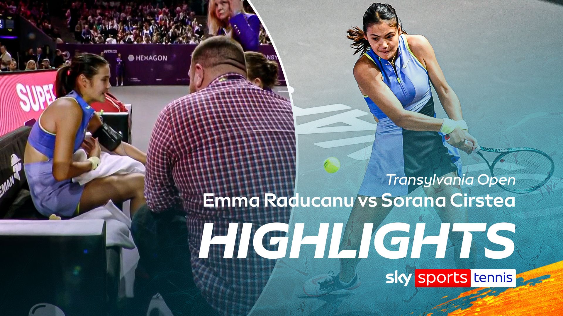 Raducanu struggles in first final since US Open to home favourite Cirstea